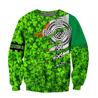 Premium Personalized Name Irish Saint Patrick's Day 3D All Over Printed Unisex Shirts