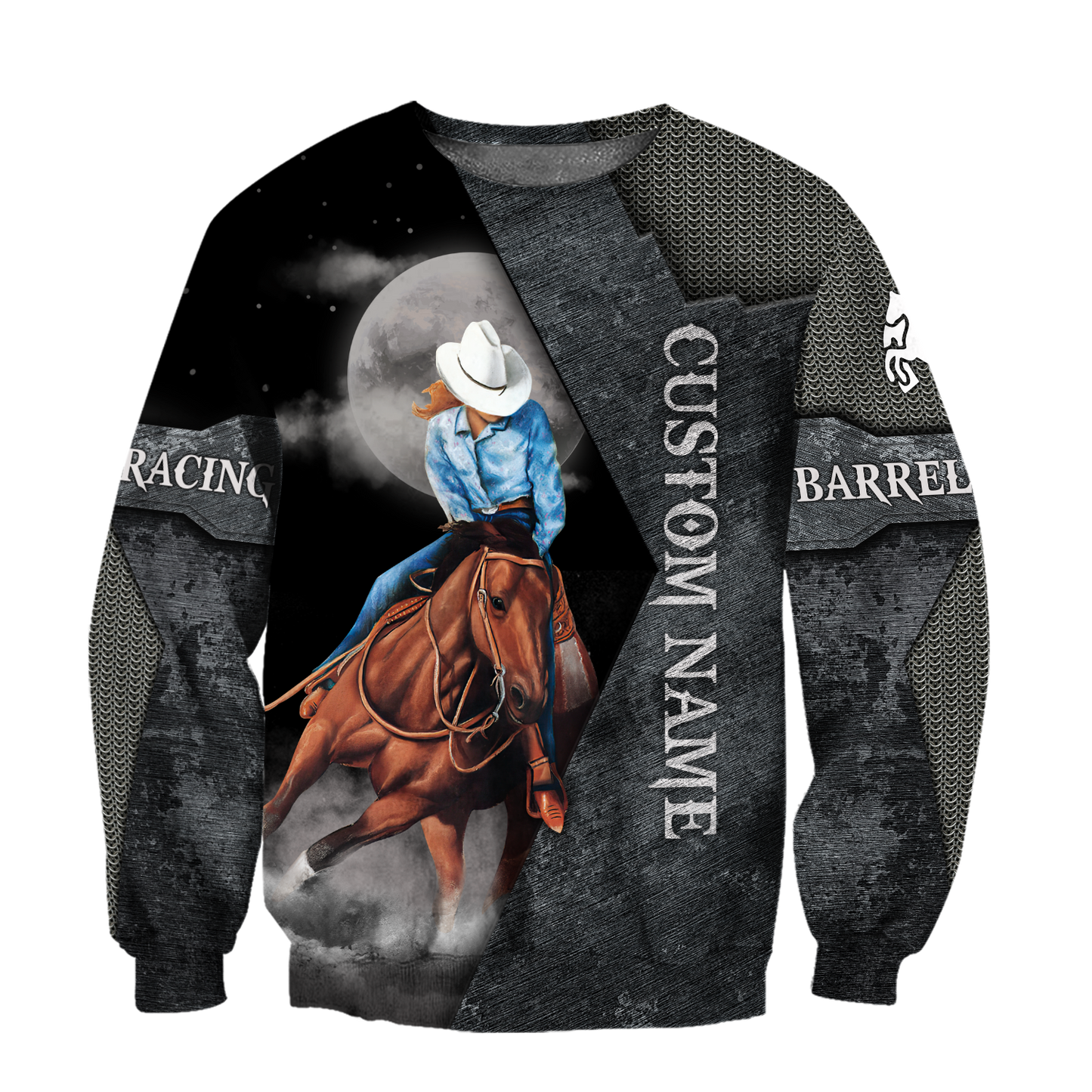 Personalized Barrel Racing 3D All Over Printed Unisex Shirts