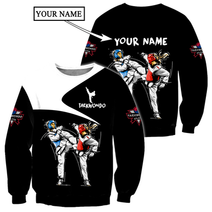 Customize Name Taekwondo Hoodie For Men And Women DD26032106