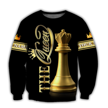 3D All Over Printed Chess Lovers- Queen Unisex Shirts  NTN17022101 Custom Name XT