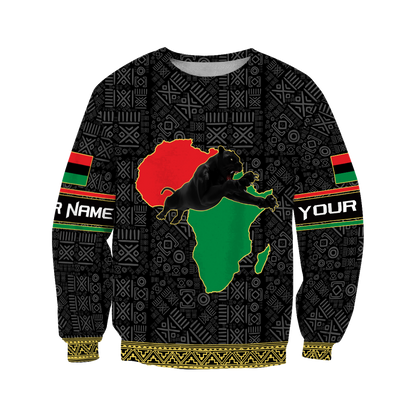 African American Persionalized Your Name 3D All Over Printed Shirts JJ26052103 KT