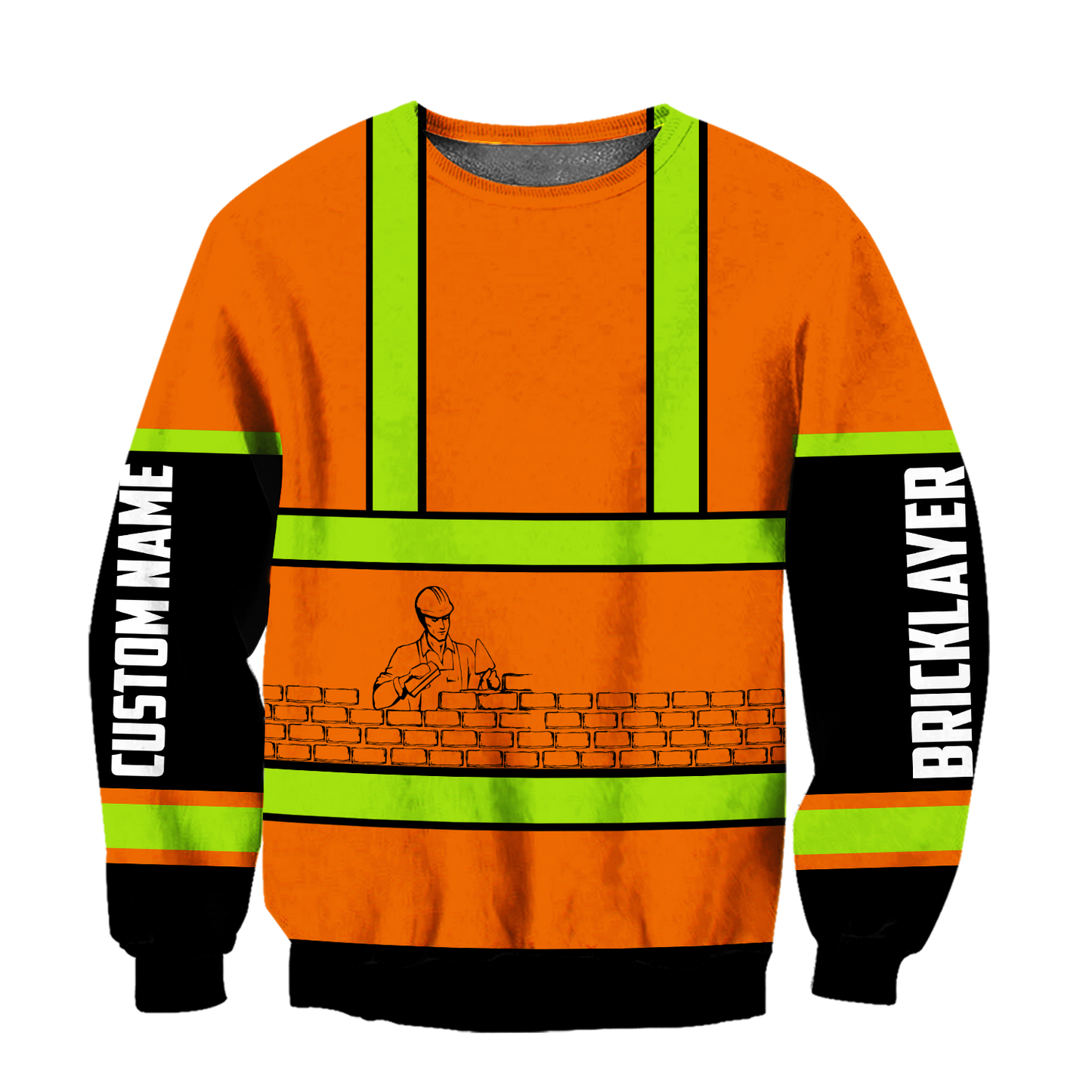 Premium Unisex Hoodie Customize Bricklayer Safety ML