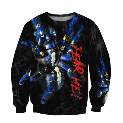 Spider Tarantula Fear Me Premium Unisex Hoodie ML