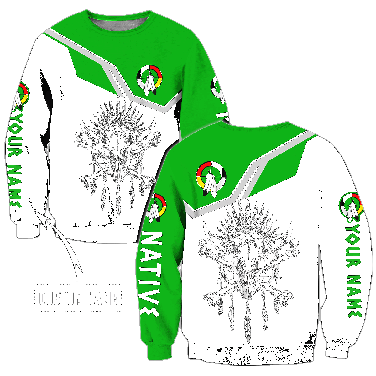 Personalized Name Native American Culture 3D All Over Printed Unisex Shirts