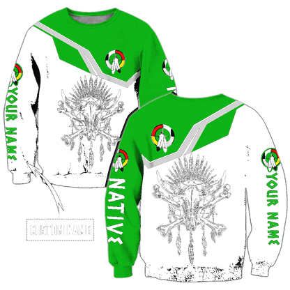 Personalized Name Native American Culture 3D All Over Printed Unisex Shirts