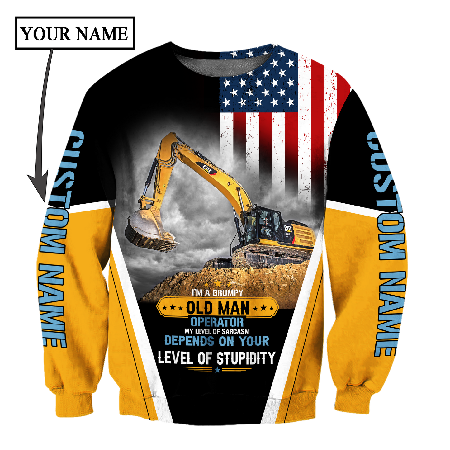 3D All Over Printed Excavator  Unisex Shirts Custom Name XT DD20022102