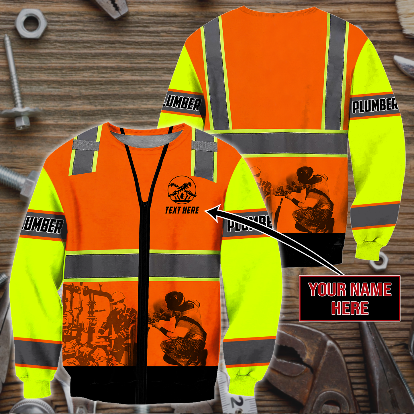 Plumber Safety Persionalized 3D All Over Printed Shirts