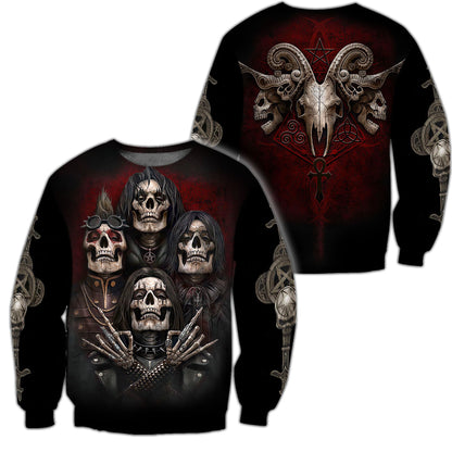 Skull Boy Band Hoodie For Men And Women NTN04032105
