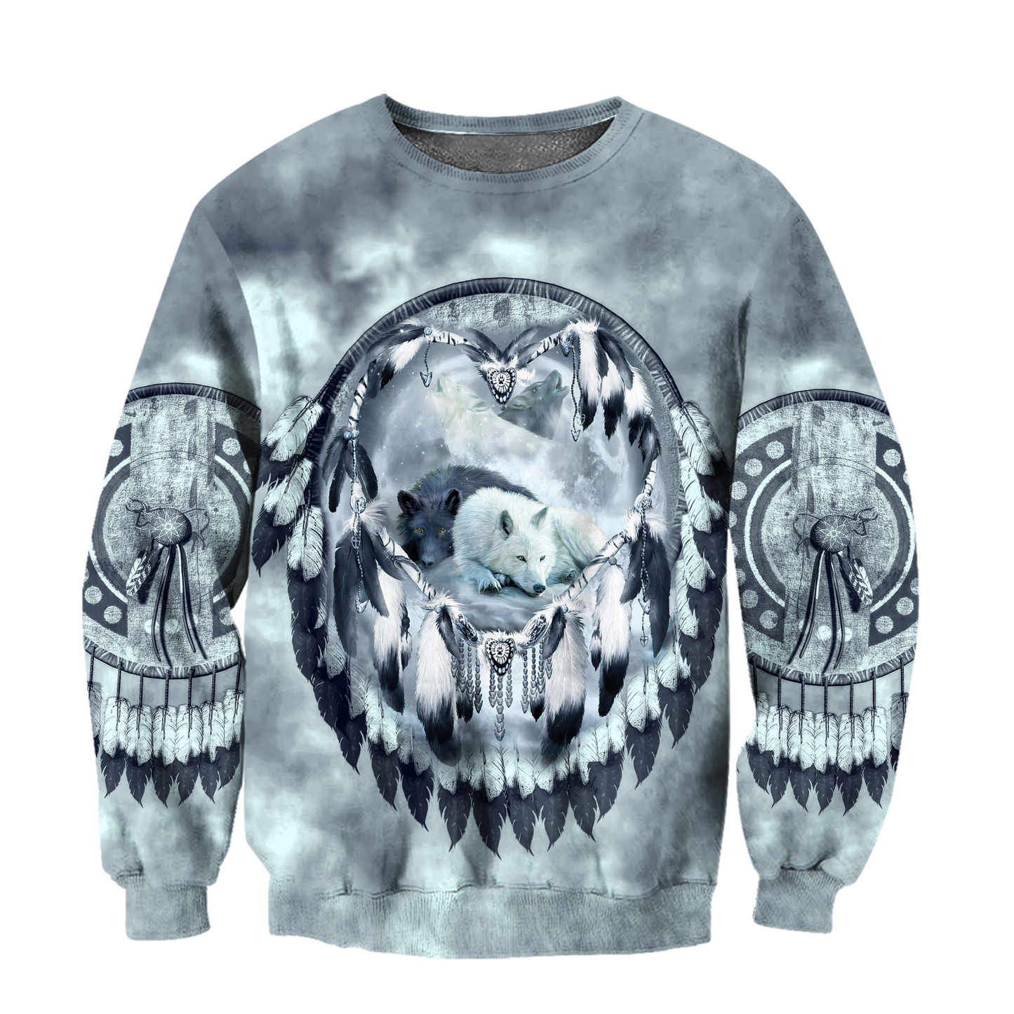 Premium Unisex Hoodie Couple Wolf 3D All Over Printed ML