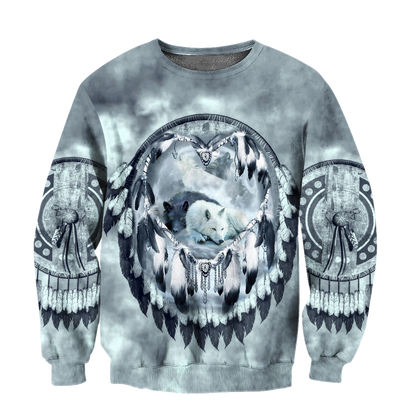 Premium Unisex Hoodie Couple Wolf 3D All Over Printed ML