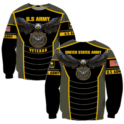 U.S Army veteran Eagle Pride design 3d print shirts VP20012101