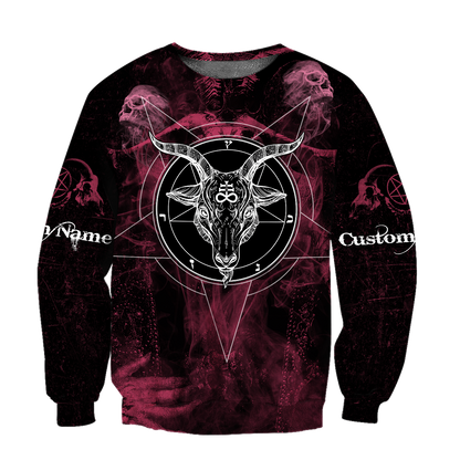 3D All Over Printed  Satanic Unisex Shirts Custom Name XT PD02022101