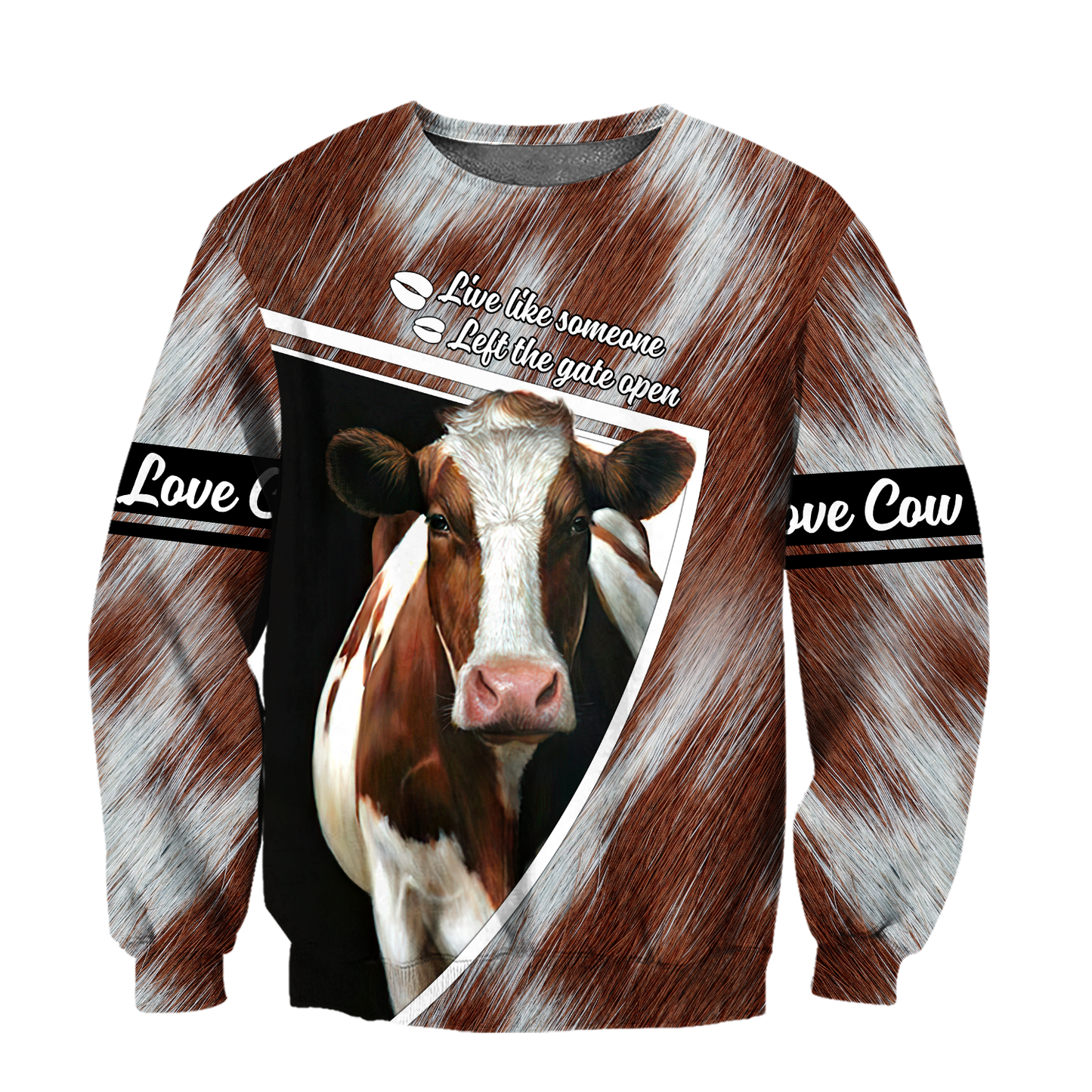 Cow 3d hoodie shirt for men and women DD11182001