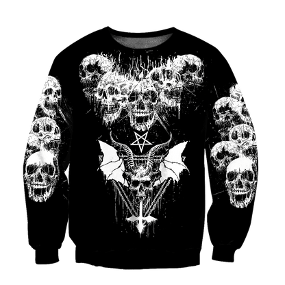 Dark Art Satanic With White Wings Hoodie For Men And Women