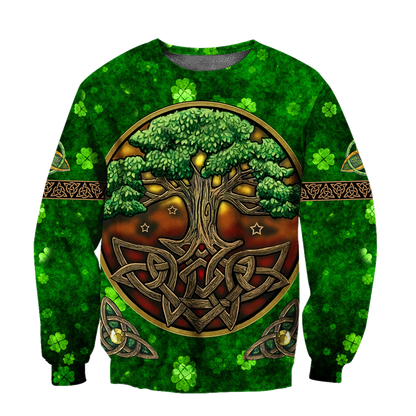 Premium Tree Of Life Irish Saint Patrick's Day 3D Printed Unisex Shirts TN