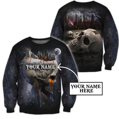 Customize Name Dead City Skull Hoodie For Men And Women NTN15032104