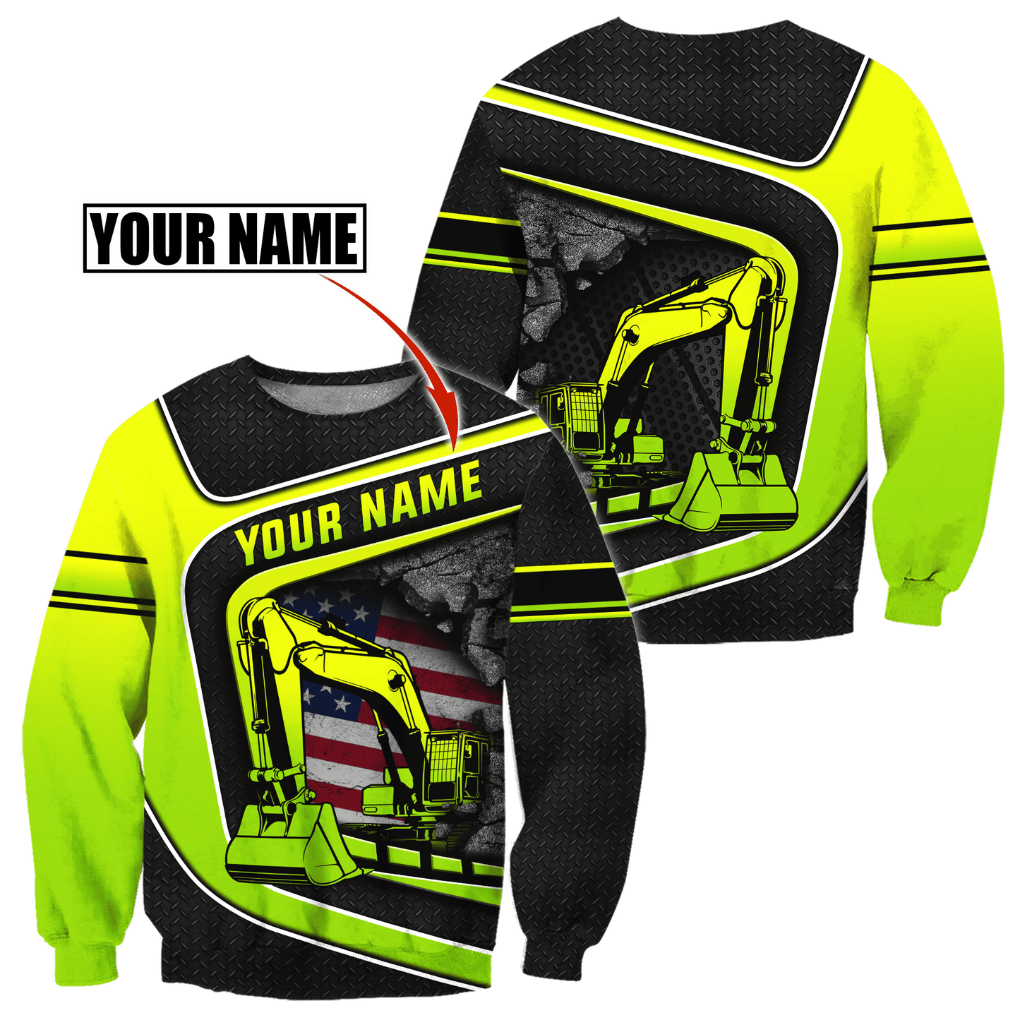 Custom Name XT Excavator Shirts Pi29052101