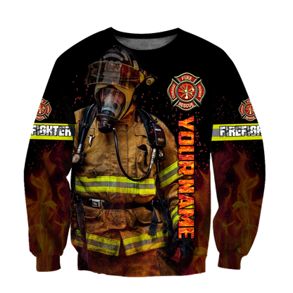 3D All Over Printed Firefighter  Unisex Shirts Custom Name XT