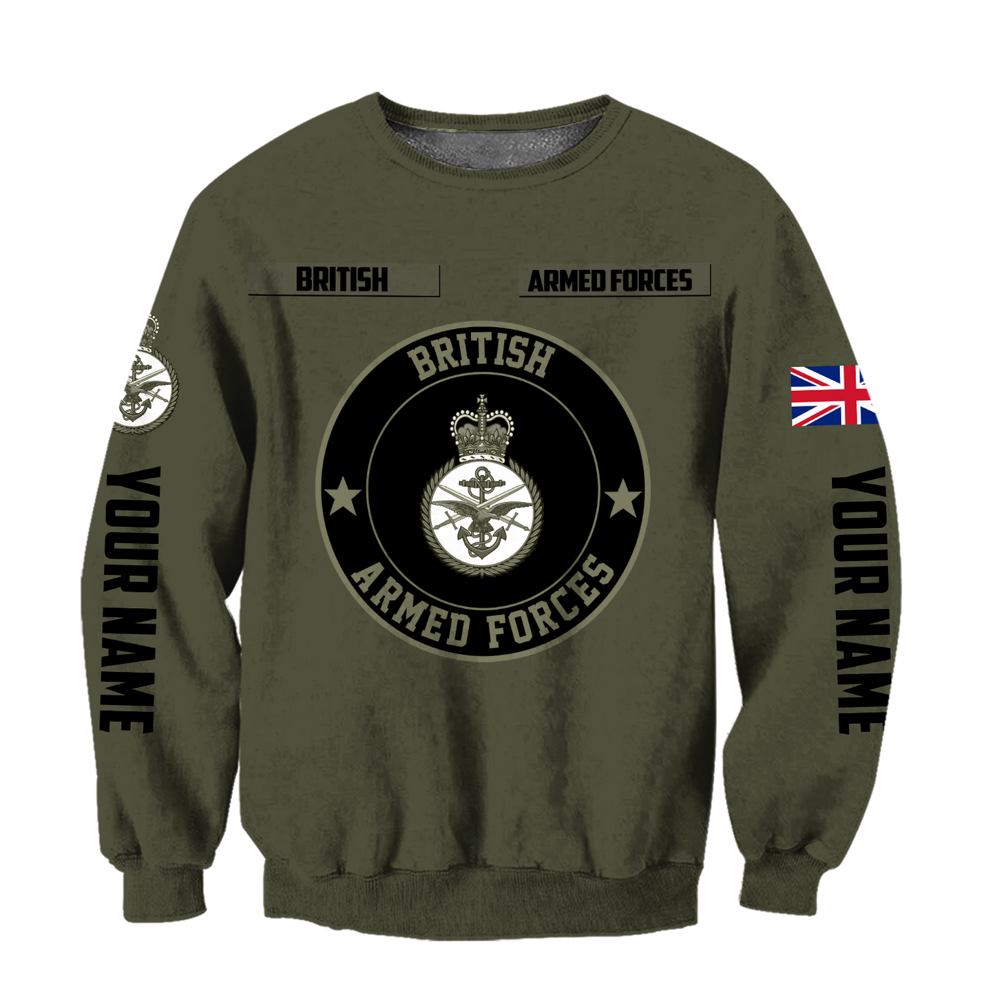 Custom Name XT British Armed Forces 3D Printed Shirts DA07042104