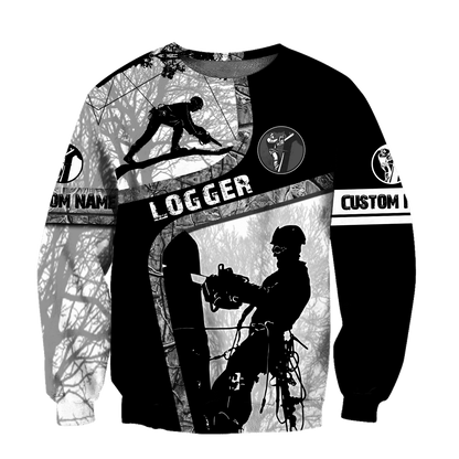 Premium Personalized Name Logger 3D All Over Printed Unisex Shirt