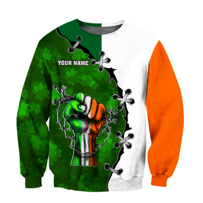 3D All Over Printed  Irish  St Patrick Day Unisex Shirts Custom Name XT