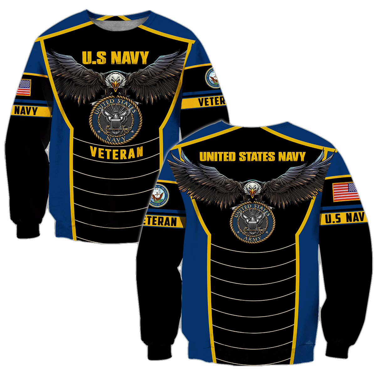 U.S Navy veteran Eagle Pride design 3d print shirts VP20012102