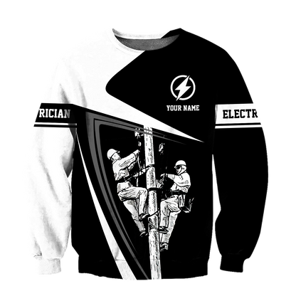 Customize Name Electrician 3D All Over Printed Unisex Shirts MH08052101