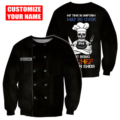 Custom Name Master Chef 3D All Over Printed Unisex Shirts