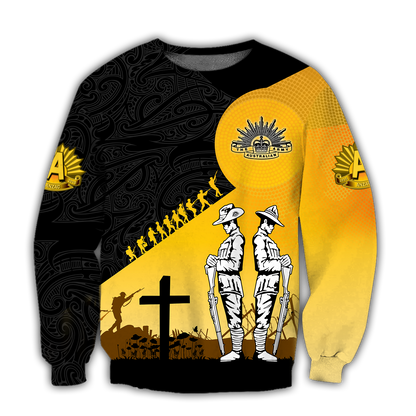 Premium Unisex Hoodie Remember Anzac Day ML