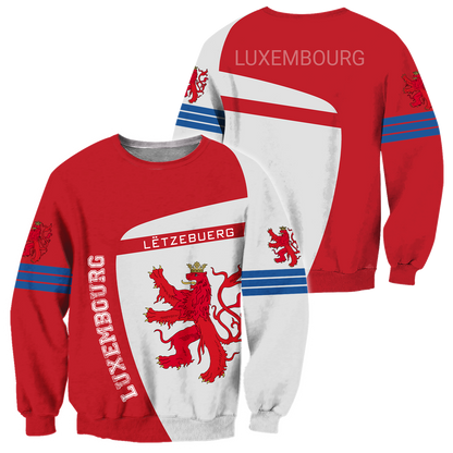Luxembourg 3D All Over Printed Shirts For Men And Women