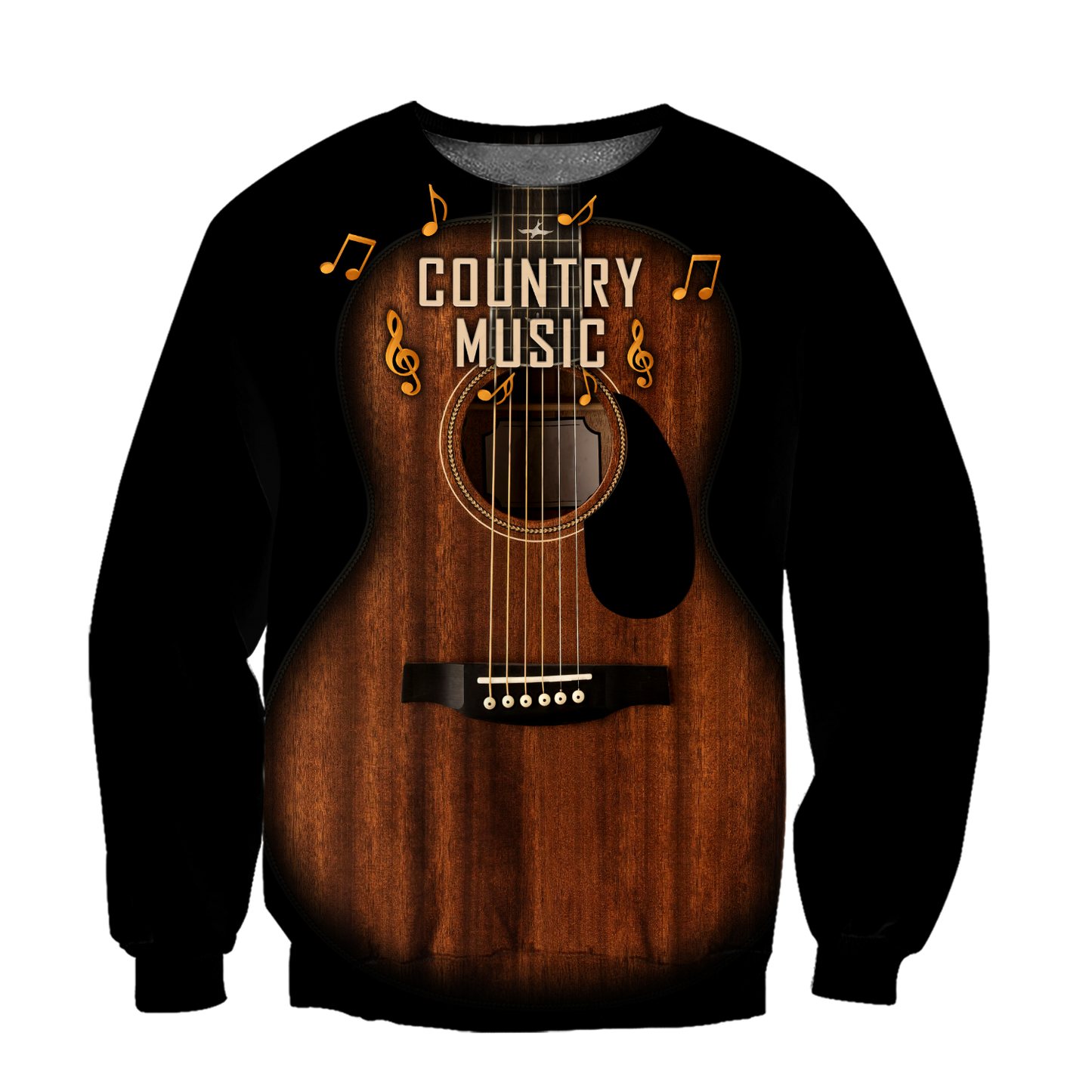 Country Music Guitar Musical Instrument 3D All Over Printed Shirts For Men And Women