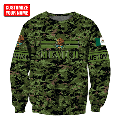 Personalized Name Mexican 3D All Over Printed Unisex Shirts