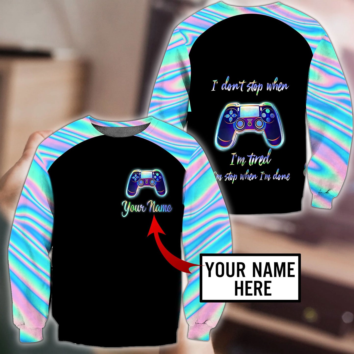 3D All Over Printed Game Lover  Unisex Shirts Custom Name XT NTN03022104