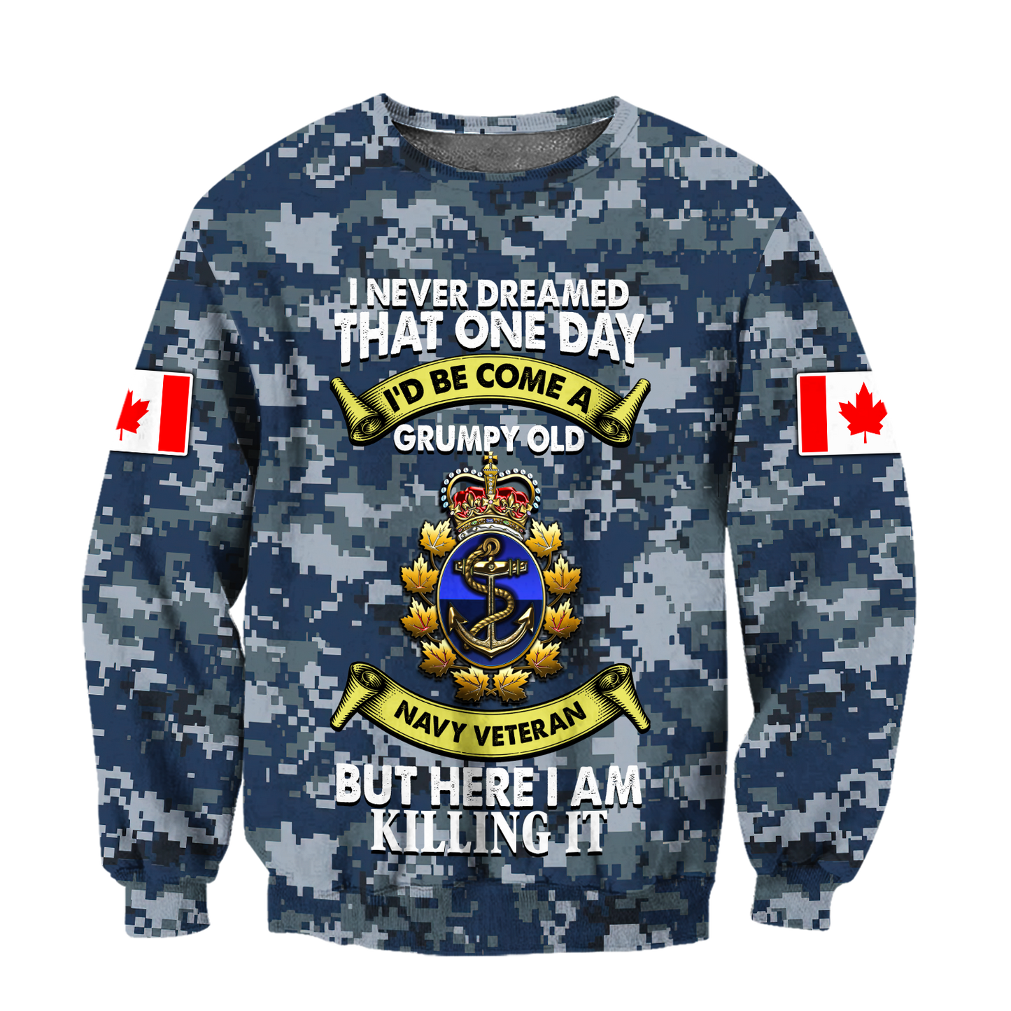 Canadian Navy Veteran 3D Printed Shirts MH15032103