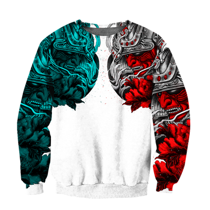 Premium 3D Printed Samurai Tattoo Shirts MEI