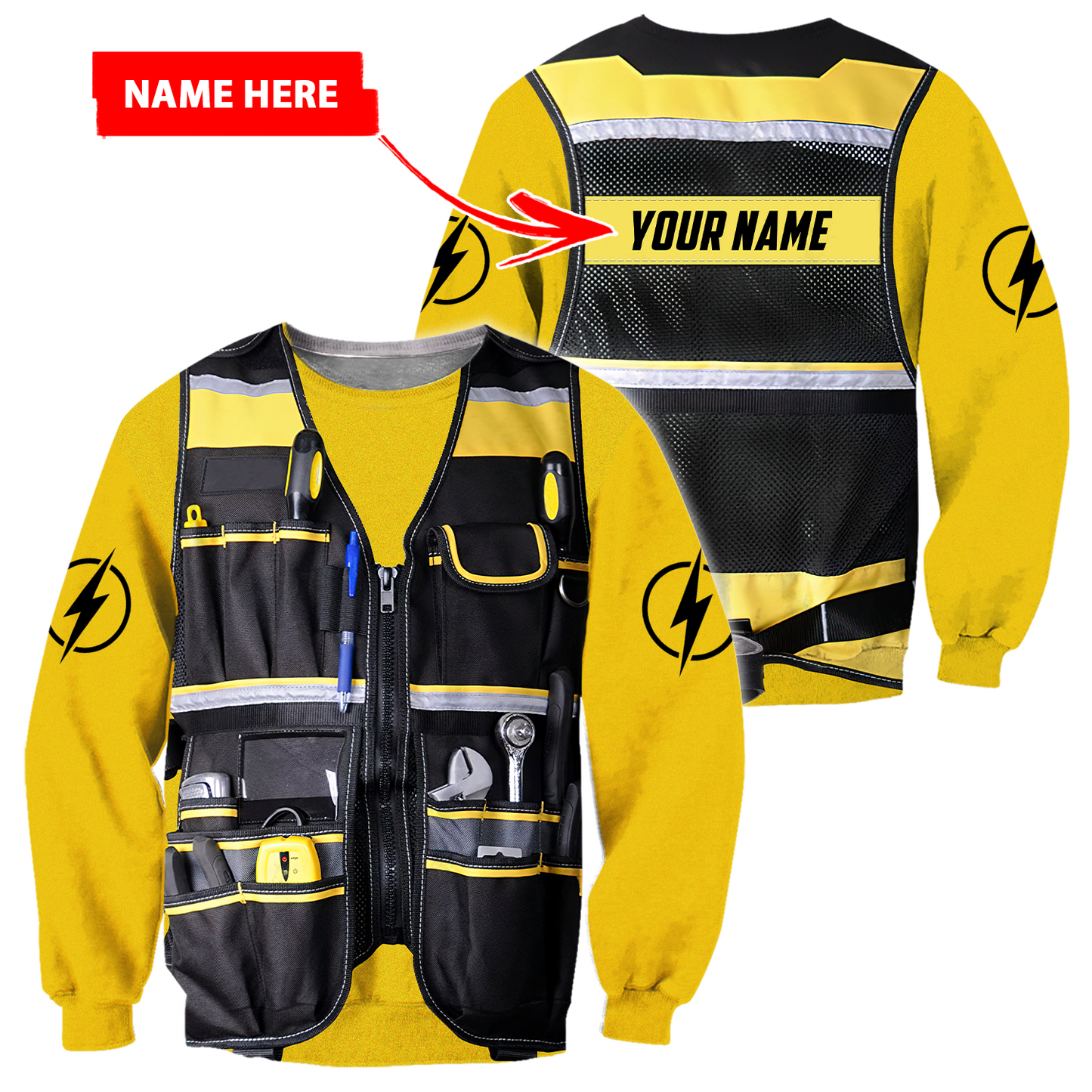 Customize Name Electrician 3D All Over Printed Unisex Shirts DD22052103