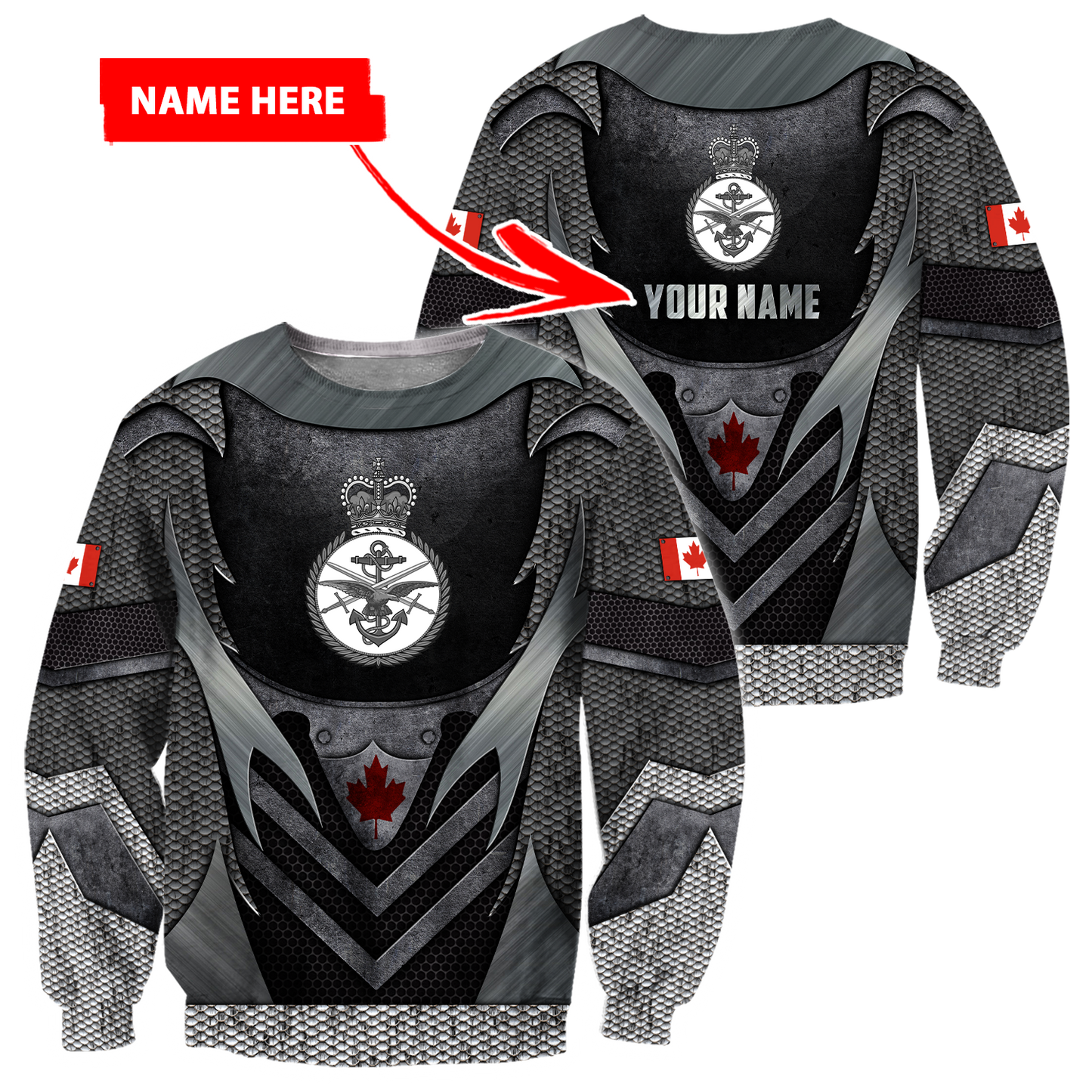 Custom Name XT British Armed Forces 3D Printed Clothes PD16042102