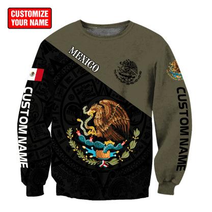 Personalized Name Mexico 3D All Over Printed Unisex Shirts