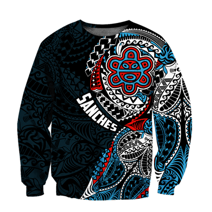 Customize Name Puerto Rico Tattoo Hoodie For Men And Women MH07022106