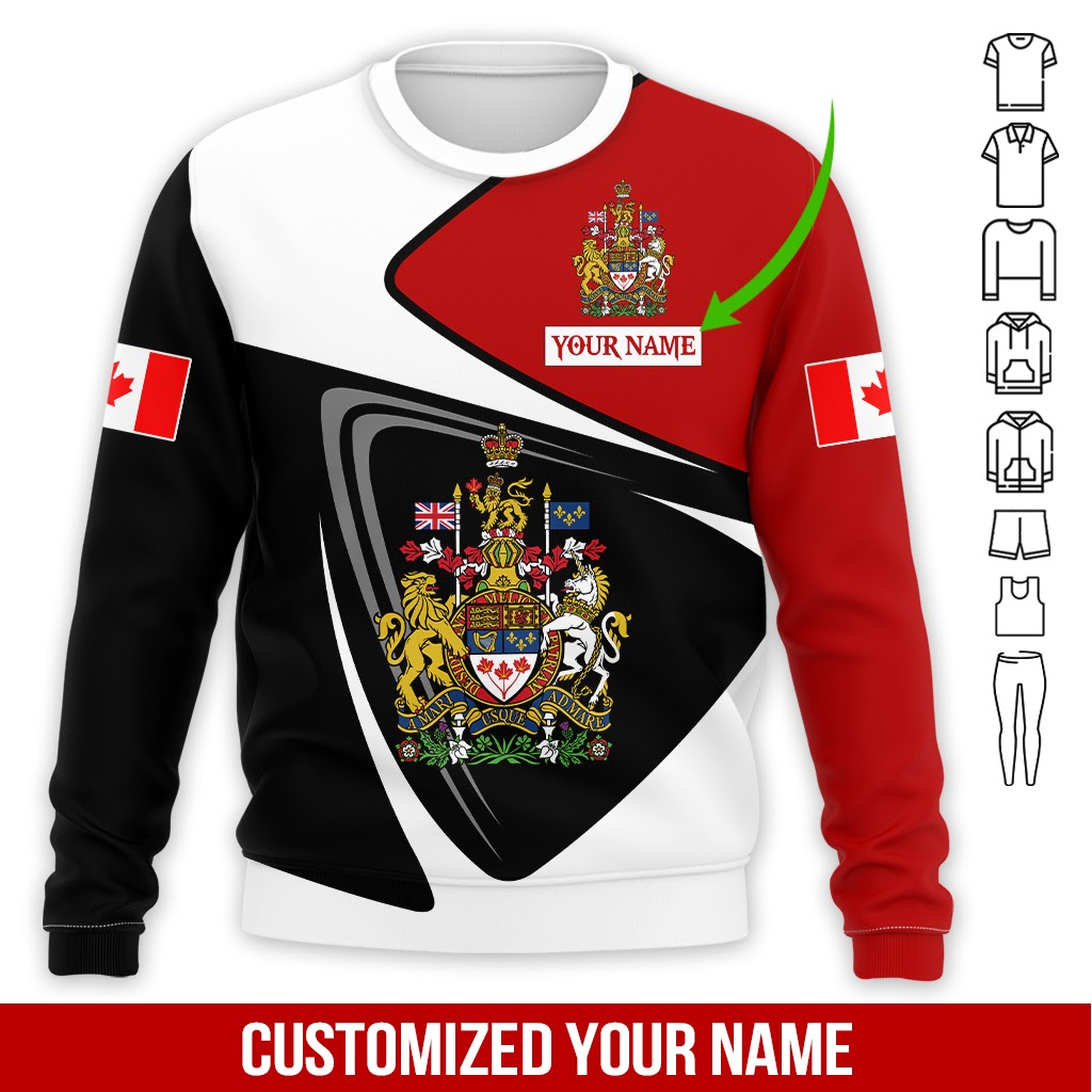 Personalized Name XT Canada Coat of Arms  3D All Over Printed Shirts 15032101.CXT