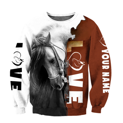 Personalized Name Premium Love Horse 3D All Over Printed Unisex Shirts SN06032106