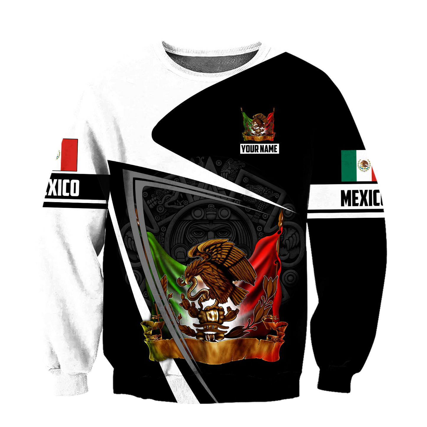 Personalized Name Mexico 3D All Over Printed Unisex Shirts