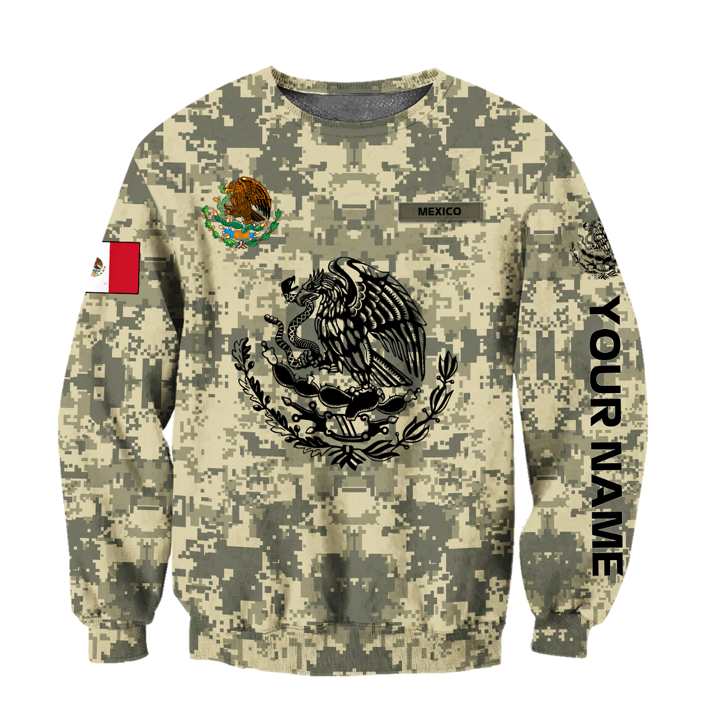 Personalized Mexican Army 3D All Over Printed Shirts