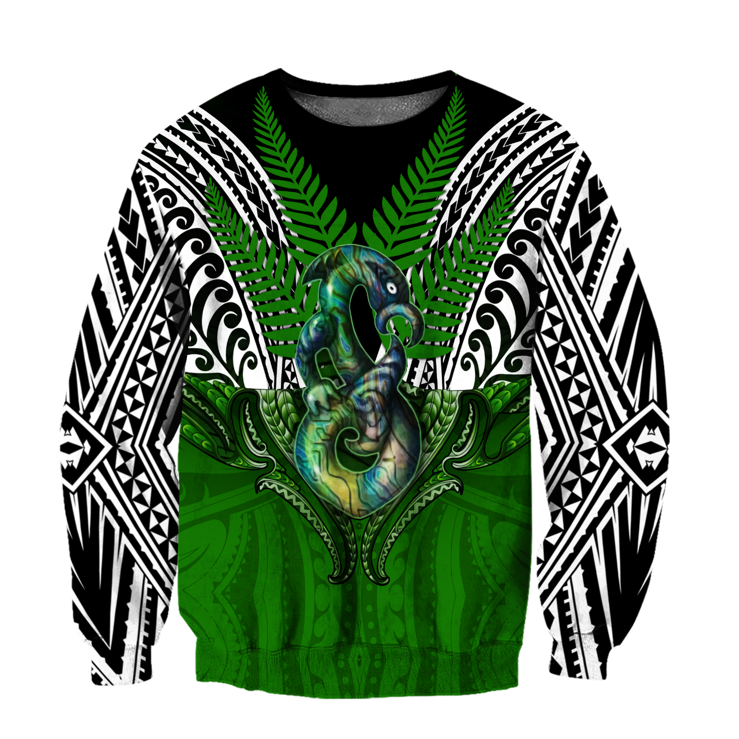 Premium Manaia Silver Fern 3D All Over Printed Unisex Shirts