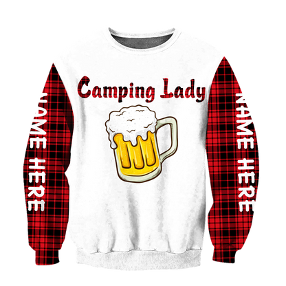 3D All Over Printed Camping  Lady Unisex Shirts SN01022103 Custom Name XT