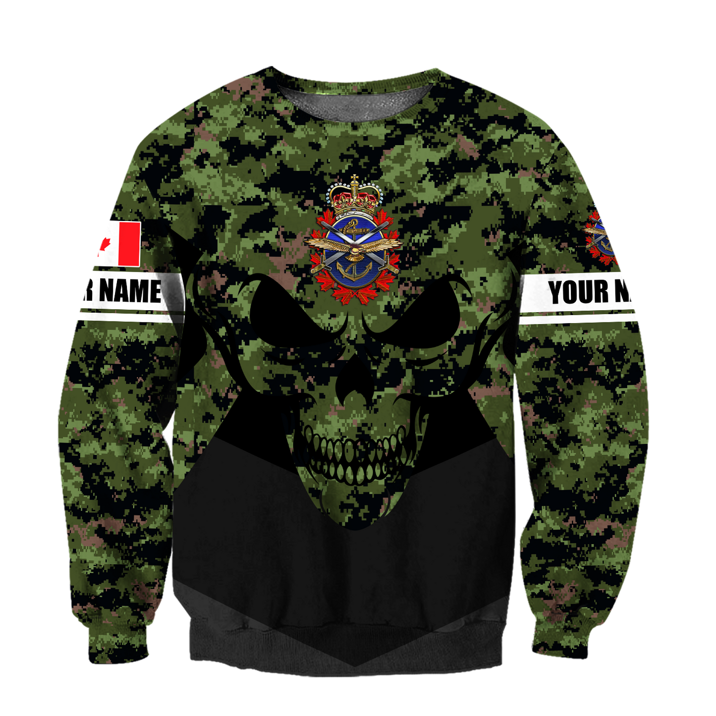 Personalized Name XT Canadian Armed Forces 3D Printed Clothes DA22032105