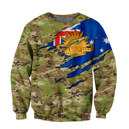Australian Veteran 3D All Over Printed Shirts PD10032104