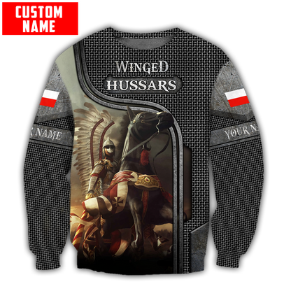 Premium Cavalry Winged Hussars armour pattern Custom name 3D Printed Shirts