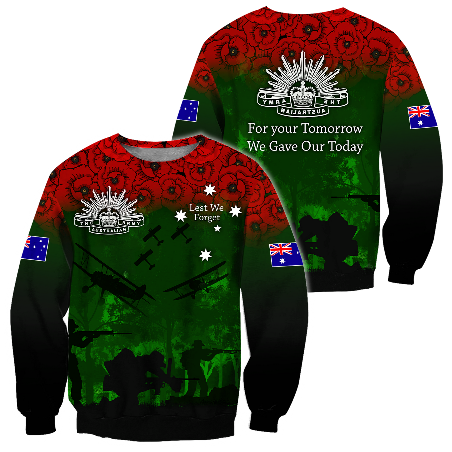 Premium Unisex Hoodie Remember Anzac Day ML PD25022101