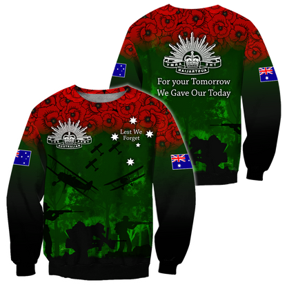 Premium Unisex Hoodie Remember Anzac Day ML PD25022101